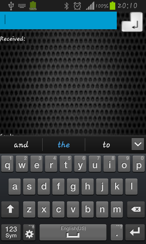 Android application Bluetooth Terminal 2 screenshort