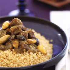 Moroccan Lamb Tagine with Raisins, Almonds, and Honey