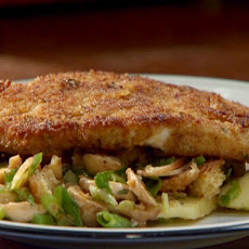 Turkey Cutlets with Gravy and Raw Stuffing Salad