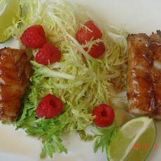 Raspberry Miso Glazed Cod