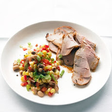 Roasted Pork with Black-Eyed-Pea Salad