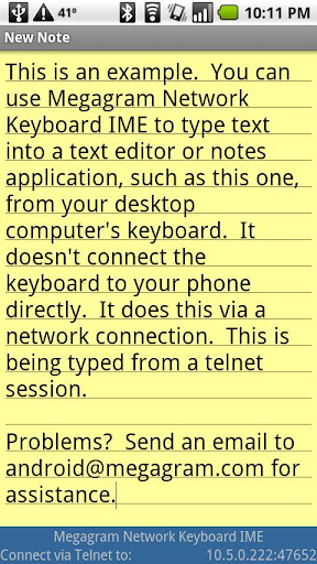 Network Keyboard IME