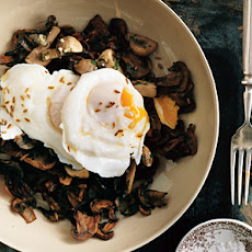 Poached Eggs with Mushrooms Two Ways