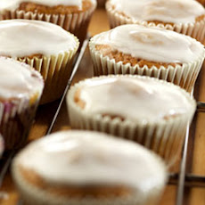 Glazed Carrot Raisin Cupcakes