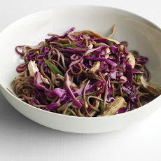 Soba Noodle Salad with Chicken and Scallions