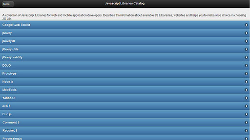 Javascript Libraries Catalog2