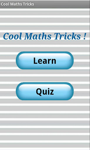 Cool Maths Tricks