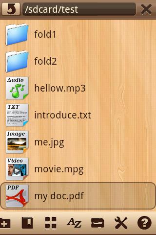 wood-file-manager for android screenshot