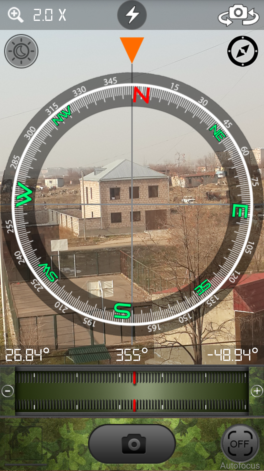 Android application Military Binoculars 30X Zoom screenshort