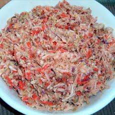 Coleslaw With Pecans & Spicy Chile Dressing