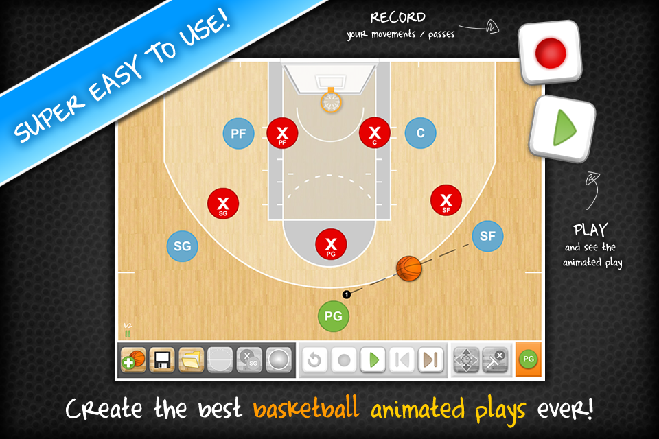 Android application HeadCoach Basketball screenshort