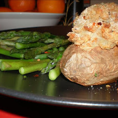 Baked Salmon in Potato Shells