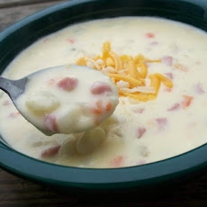 Potato Soup With Two Cheeses