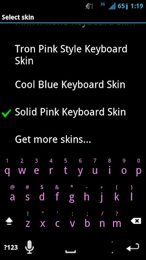 Solid Pink Keyboard Skin