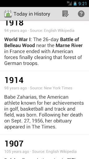 【免費新聞App】'Today in History' Widget-APP點子