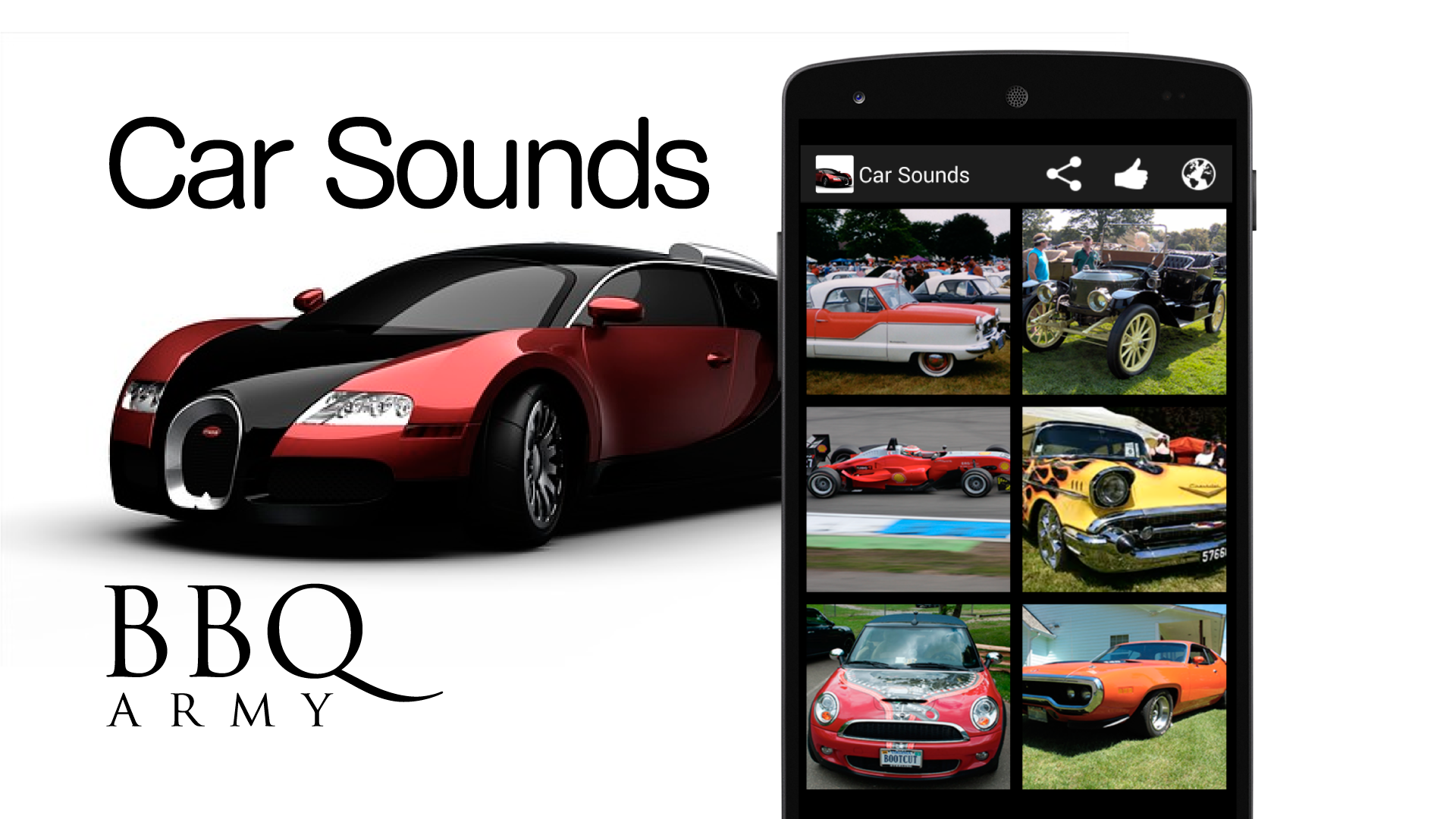 Android application Car Sounds screenshort