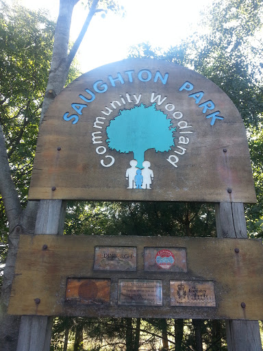 Saughton Park Community Woodland Sign