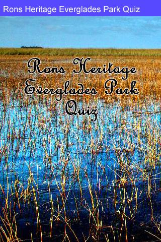 Rons Everglades Park Quiz