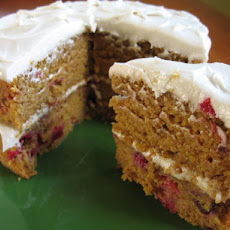 Pumpkin & Cranberry Spice Cake (Vegan or Not)