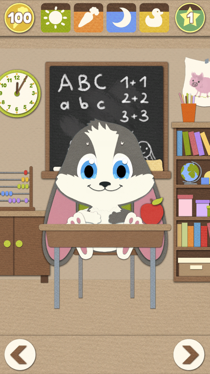 Android application Learn with Schnuffel Bunny screenshort