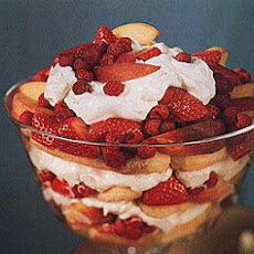 Peach and Berry Trifle