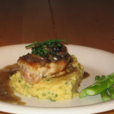 Quick and Easy Chicken Marsala With a Soft Creamy Polenta