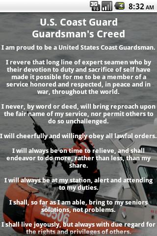 U.S. Coast Guard Creed