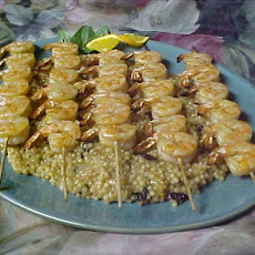 Citrus Macadamia Couscous with Grilled Shrimp