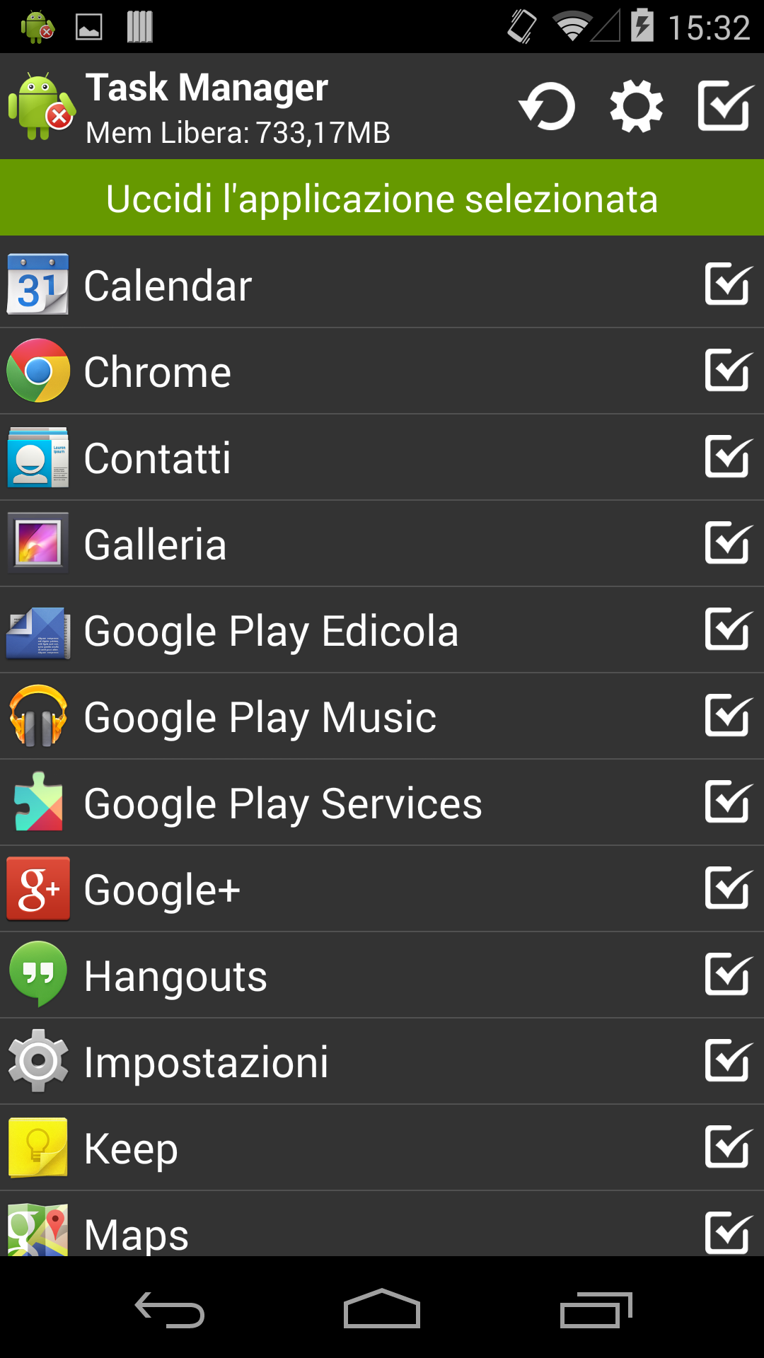 Android application Task Manager Pro (Task Killer) screenshort