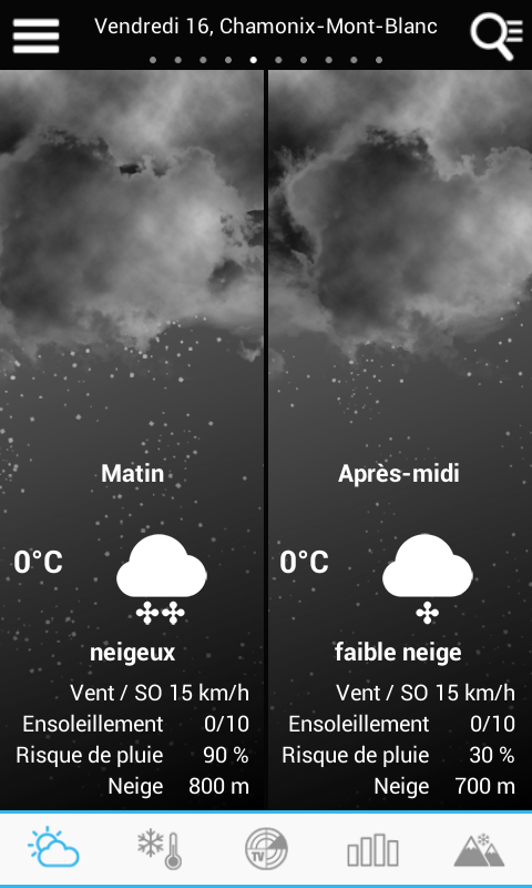 Android application Weather for the World screenshort