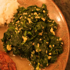 Wilted Spinach with Orange & Ginger