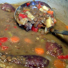 Basque Chorizo and Lentil Soup