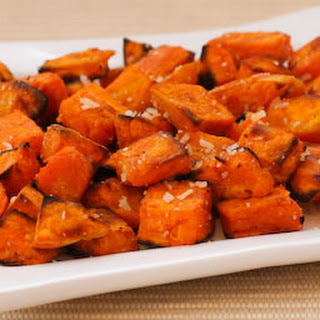 Roasted Sweet Potatoes Recipe with Double Truffle Flavor and Parmesan