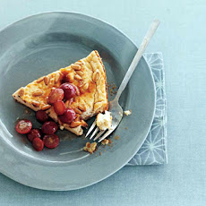 Sweet Ricotta Pudding with Roasted Grapes