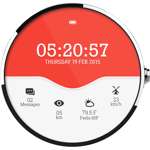 Material Weather Watch Face