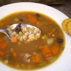 Beef Barley Soup in the Slow Cooker