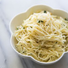 Angel Hair Pasta with Garlic, Herbs, and Parmesan