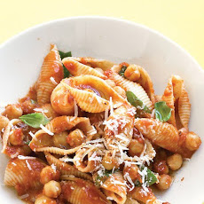 Pasta with Chickpea-Tomato Sauce