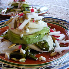 Spicy Avocado Poblano Salad