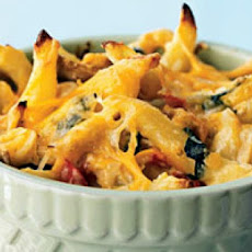 Three-Cheese Chicken Penne Florentine