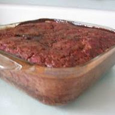 Raspberry-Orange Pudding Cake.
