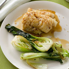 Maple-Glazed Cod with Baby Bok Choy