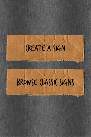 Cardboard Signs