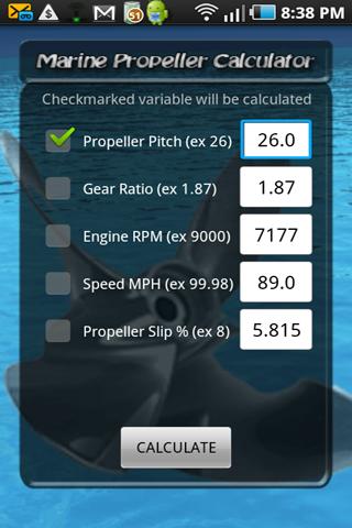 Boat Propeller Calculator