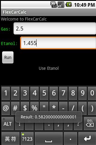 FlexCarCalc - Etanol or Gas