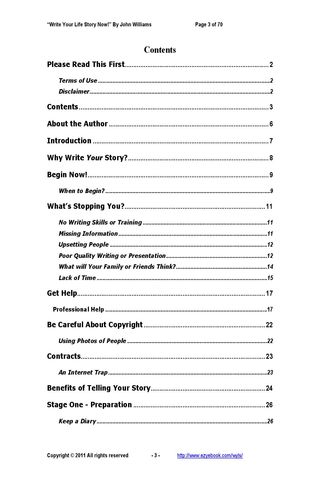 Write Your Life Story Preview