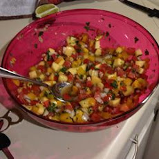 Mango, Peach and Pineapple Salsa