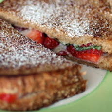 Mascarpone, Strawberry, and Basil Grilled Cheese Sandwiches