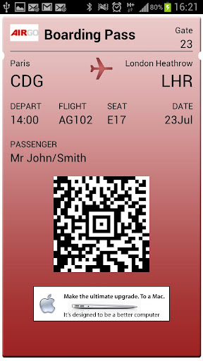 【免費旅遊App】AirGo Boarding Pass-APP點子