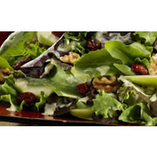 Baby Lettuces with Green Apple, Walnuts, and Dried Cranberries